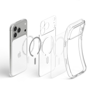 Husă iPhone 18 Pro Max - Spigen - Ultra Hybrid MagSafe - Clear White - Img 5