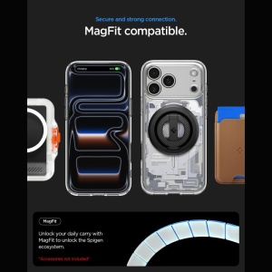 Husă iPhone 18 Pro Max - Spigen - Ultra Hybrid MagSafe - Zero One White - Img 3