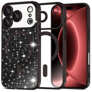 Husă iPhone 18 Pro Max - Techsuit Luxury Glitter - Black