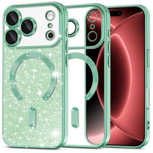 Husă iPhone 18 Pro Max - Techsuit Luxury Glitter - Light Green