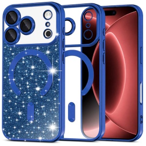 Husă iPhone 18 Pro - Techsuit Luxury Glitter - Deep Blue