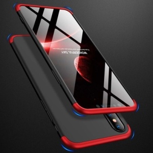 Husa Iphone XR-GKK 360 Front and Back Case Full Body Cover -Negru cu Rosu - Img 5