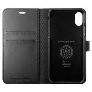 Husa Iphone XS /Iphone X -Spigen Wallet S Neagra - Img 4