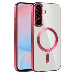 Husa Samsung Galaxy A17 Magsafe Luxury Crystal transparenta /rosie