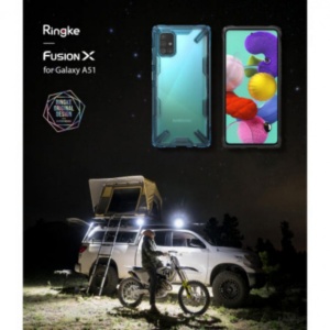 Husa Samsung Galaxy A51- Ringke Fusion X- Space Blue - Img 6