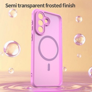 Husa Samsung Galaxy A57 HaloFrost Magsafe roz - Img 3