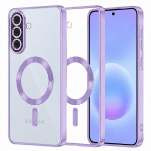 Husa Samsung Galaxy A57 Magsafe Luxury Crystal transparenta / mov