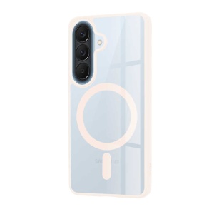 Husa Samsung Galaxy A57 Magsafe Pro transparenta margine nude pink - Img 3