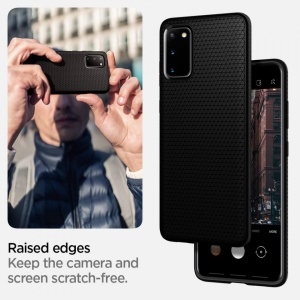 Husa Samsung Galaxy S20 Plus -Spigen Liquid Air- Negru mat - Img 7