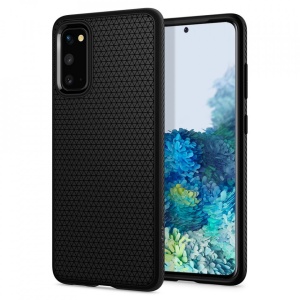 Husa Samsung Galaxy S20 -Spigen Liquid Air- Negru mat - Img 1