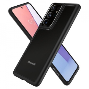Husa Samsung Galaxy S21 Ultra - Spigen Ultra Hybrid-Negru Mat - Img 7