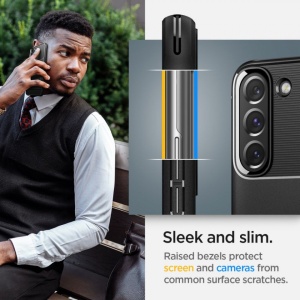 Husa Samsung Galaxy S22 Plus - Spigen Rugged Armor -Neagra - Img 7