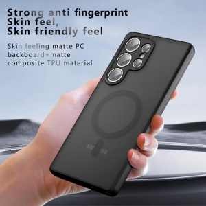 Husa Samsung Galaxy S23 Ultra PureFrost MagSafe Frosted Black - Img 3