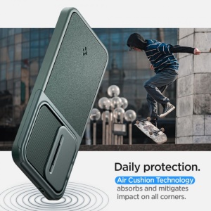 Husa Samsung Galaxy S24 Spigen Optik Armor Abys Green - Img 5