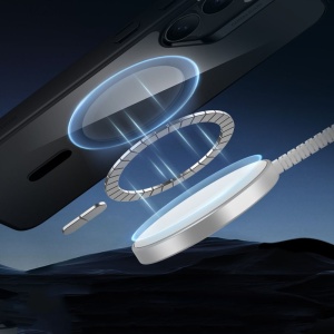 Husa Samsung Galaxy S25 Plus Classic Hybrid HaloLock cu MagSafe de la ESR transparenta / negru - Img 4