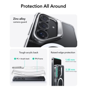 Husa Samsung Galaxy S26 Classic Hybrid HaloLock Kickstand cu MagSafe de la ESR transparenta - Img 2