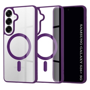 Husa Samsung Galaxy S26 Plus Magsafe Pro transparenta margini mov