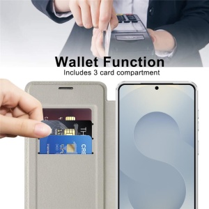 Husa Samsung Galaxy S26 Plus SmartMag Book Case gri - Img 6