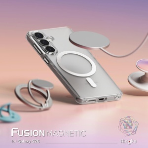 Husa Samsung Galaxy S26 Ringke Fusion Magnetic Magsafe Matte Clear - Img 5