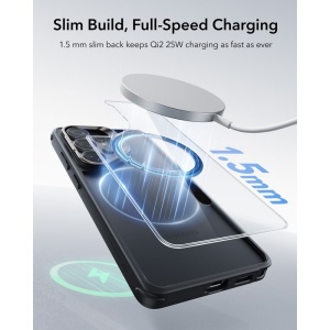 Husa Samsung Galaxy S26 Ultra Classic Hybrid HaloLock Kickstand cu MagSafe de la ESR transparenta / negru - Img 8