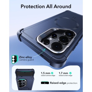Husa Samsung Galaxy S26 Ultra ESR Cyber Armor Kickstand albastra - Img 5