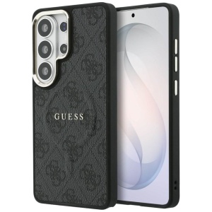 Husa Samsung Galaxy S26 Ultra Guess 4G Embossed Ring MagSafe Neagra
