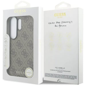 Husa Samsung Galaxy S26 Ultra Guess Hardcase 4G Classic Logo Charm Maro - Img 6