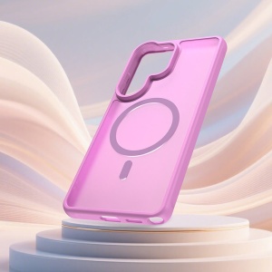 Husa Samsung Galaxy S26 Ultra HaloFrost Magsafe roz - Img 5
