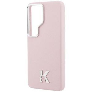Husa Samsung Galaxy S26 Ultra Karl Lagerfeld Wrapped Grained Leather with K Head Logo MagSafe roz - Img 7
