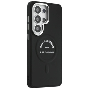 Husa Samsung Galaxy S26 Ultra Karl Lagerfeld Wrapped Leather with Karl RSG Logo MagSafe neagra - Img 3