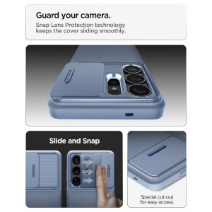Husa Samsung Galaxy S26 Ultra Spigen Optik Armor Light Blue - Img 6