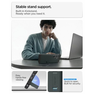 Husa Samsung Galaxy S26 Ultra Spigen Tough Armor Mag Magsafe Abyss Green - Img 9