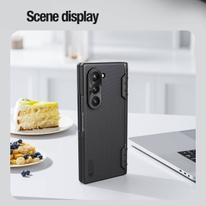 Husa Samsung Galaxy Z Fold 6 Nillkin Super Frosted Shield Magnetic Neagra - Img 2