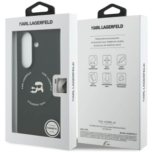 Husa Samsung Galaxy Z Fold 7 Karl Lagerfeld Hardcase Leather MagSafe Karl&Chaoupette Heads - Img 4