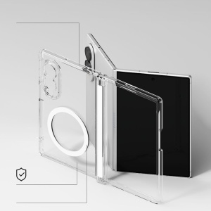 Husă Samsung Galaxy Z Fold 8 - Ringke - Fusion Flap Magnetic - Clear - Img 5