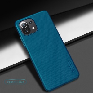 Husa Xiaomi Mi 11 Lite -Nillkin Super Frosted Shield Case Albastra - Img 4