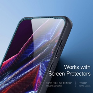 Husa Xiaomi Redmi Note 12 5G / Poco X5 Dux Ducis Aimo transparenta cu margini negre - Img 2