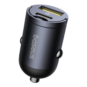 Incarcator auto Baseus Tiny Star Mini cu incarcare rapida port USB-A , USB C 30W - Img 3