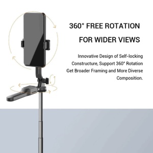 Selfie stick cu trepied si telecomanda bluetooth ,183 cm Techsuit K28P - Img 2