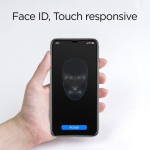 Sticla securizata Iphone 11 PRO MAX-Spigen Glass FC-margine neagra - Img 6