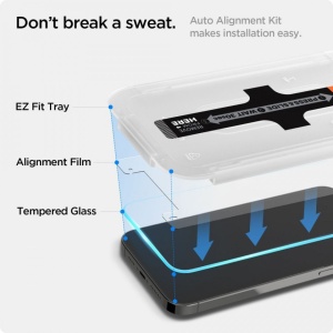 Sticla securizata iPhone 15 Pro Max Spigen Glas.tR EZ Fit - Img 2
