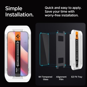 Sticla securizata iPhone 18 Pro Max Spigen Glass.tR EZ-FIT PRO HD Privacy - Img 5