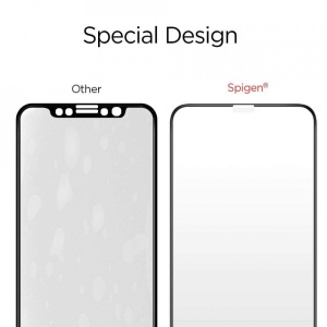 Sticla securizata Iphone XS MAX -Spigen Glass FC-margine neagra - Img 5