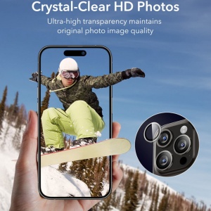 Sticla securizata pentru camera telefonului iPhone 15 Pro / iPhone 15 Pro Max ESR Armorite Camera Lens Protectors - Img 5