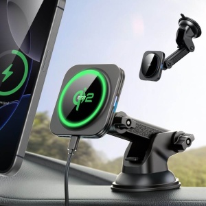 Suport telefon auto cu incarcare wireless Qi2 HaloLock , Magsafe pentru bord / parbriz ESR - Img 3
