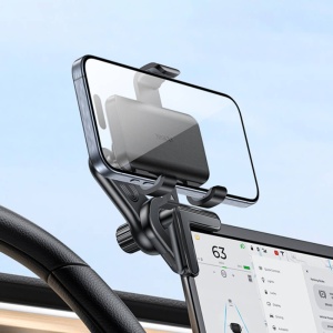 Suport telefon Auto Yesido C250 pentru Colț Ecran, Rotire 360°, Prindere Gravitatională, Negru - Img 6