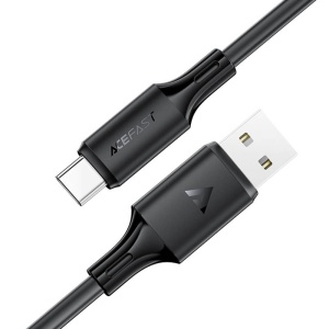 Cablu de Date Acefast C17-04 USB – Type-C, Încărcare Rapidă 3A, Silicon Flexibil, 1.2 m, Negru - Img 3