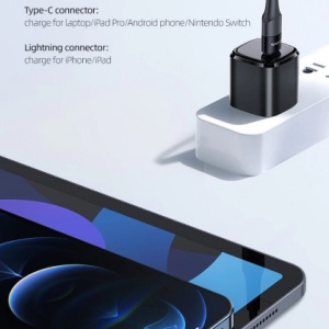 Cablu de date magnetic USAMS Data Cable - Type-C to Lightning 20W + Type-C 60W, PD, Fast Charging , 1.2m - Img 3