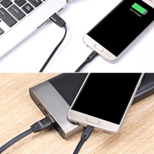 Cablu de date Remax Full Speed Cable RC-001m USB / micro USB 2M 2.4A alb - Img 2