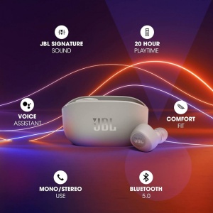 Casti wireless JBL Wave 100 ,TWS , Bluetooth 5.0 Ivory - Img 5